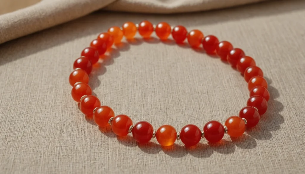 Bracelet Cornaline : Un Bijou Aux Vertus Énergétiques Exceptionnelles