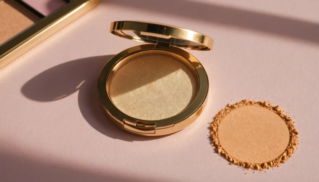 highlighter doré