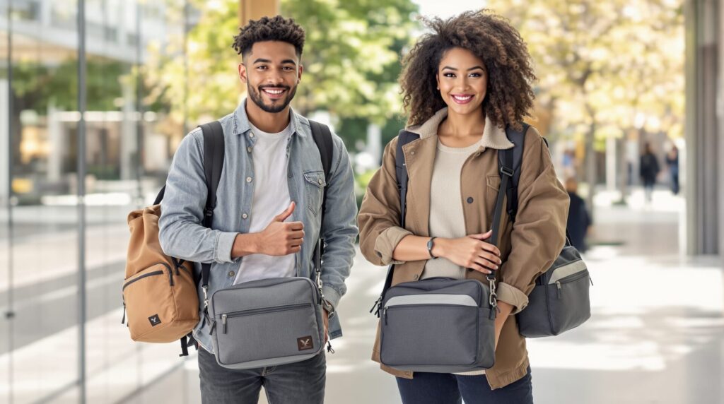 sac bandoulière étudiante