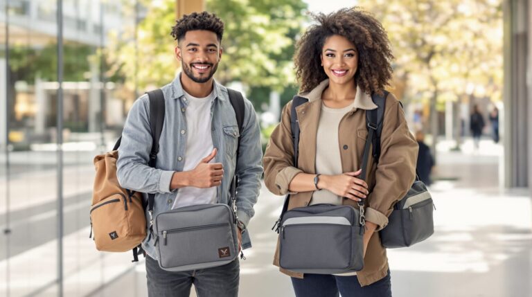 sac bandoulière étudiante