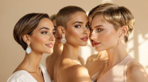 boucles d'oreille cheveux courts