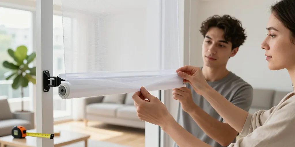 store enrouleur voile transparent